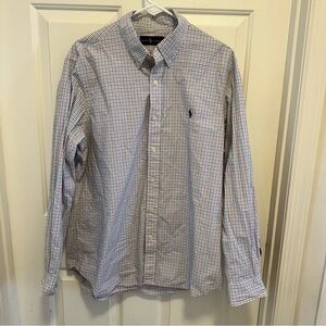 Men's Ralph Lauren Classic Multicolored Check Long Sleeve Button Down Shirt XL